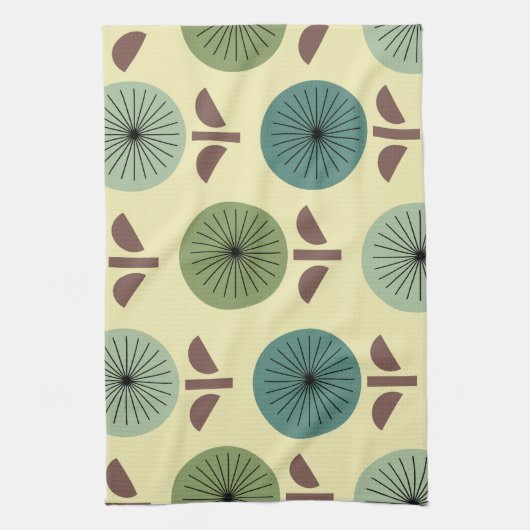 Atomaire Paardenbloemen Theedoek (Verticaal)