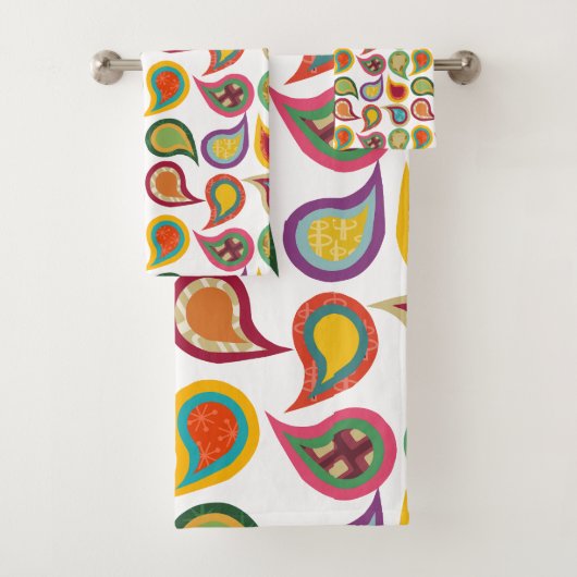 Atomaire Paisleys  Bad Handdoek (Insitu)