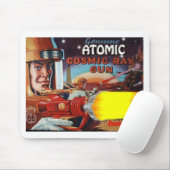atomaire-ruimte-man-pistool muismat (Met muis)