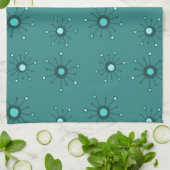 Atomaire sterverstoppings turquoise theedoek (Gevouwen)