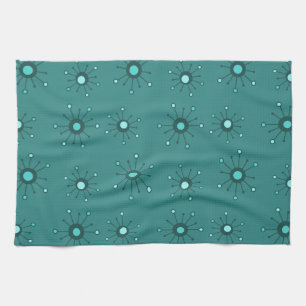 Atomaire sterverstoppings turquoise theedoek