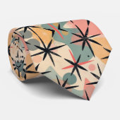 Atomaire stervoorstelling Mid Century Modern paste Stropdas (Opgerold)