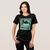 Atomaire Toekomstdroom De Springende Kat Lounge Tri-Blend Shirt (Voorkant volledig)