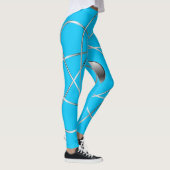 Atomaire turquoise Leggings (Rechts)