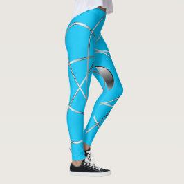 Atomaire turquoise Leggings