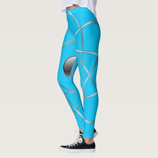 Atomaire turquoise Leggings (Links)