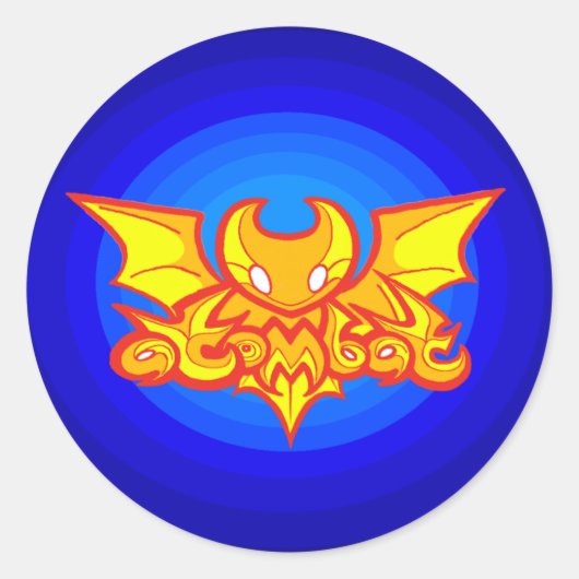 Atombat logo V2 Sticker (Voorkant)