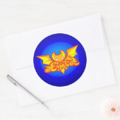 Atombat logo V2 Sticker (Envelop)
