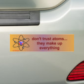 atomen bumpersticker (Op auto)