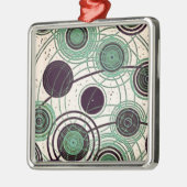 atomen en elektronen metalen ornament (Links)
