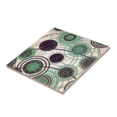 atomen en elektronen yaie deeltjesontwerp tegeltje (Zijkant)