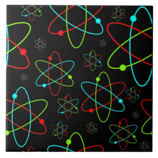 Atomen in Multi Color Continuous Pattern Tegel Tegeltje
