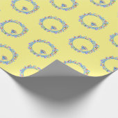 Atomen moleculen deeltjes vrede atoom patroon cadeaupapier (Hoek)