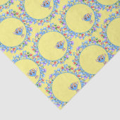 Atomen moleculen deeltjes vrede atoom patroon tissuepapier (Detail)