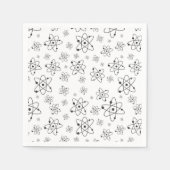 Atomen Patroon Wetenschap Chemie Servet (Voorkant)