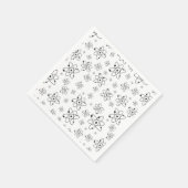 Atomen Patroon Wetenschap Chemie Servet (Hoek)