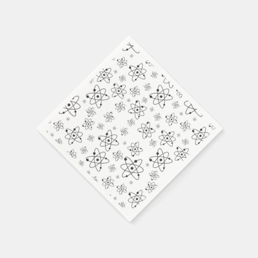 Atomen Patroon Wetenschap Chemie Servet (Hoek)