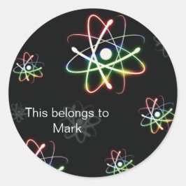 Atomen Ronde Sticker