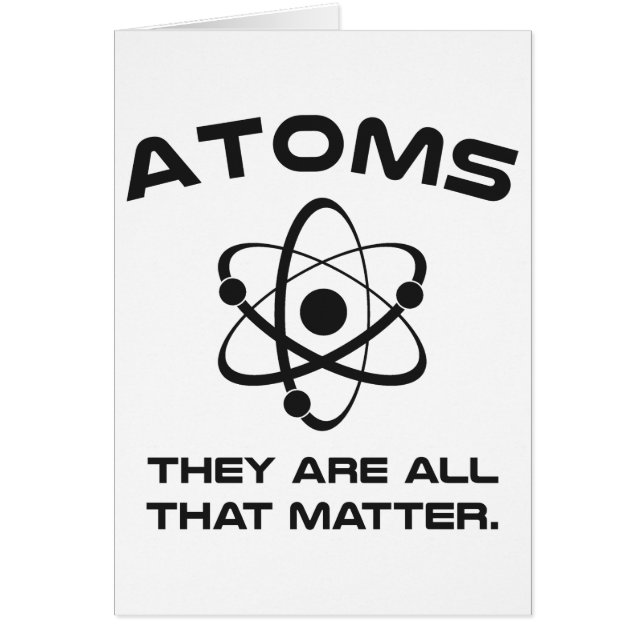 Atomen zijn alles wat telt (Voorkant)