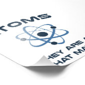 Atomen zijn alles wat telt foto afdruk (Hoek)