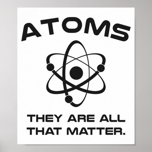Atomen zijn alles wat telt poster (Voorkant)