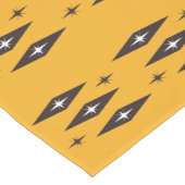 Atomic 1950's Diamonds Pattern Oranje Tafelloper (Hoek)