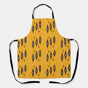 Atomic 1950's Diamonds Pattern Sinaasappel Schort