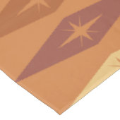 Atomic 1950's Diamonds Stars Sinaasappel Tafelkleed (Gekanteld)