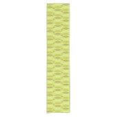 Atomic 1950's Diamonds Sterren Chartreuse Korte Tafelloper (Voorkant)