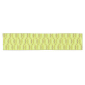 Atomic 1950's Diamonds Sterren Chartreuse Korte Tafelloper (Horizontaal)