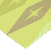 Atomic 1950's Diamonds Sterren Chartreuse Tafelkleed (Gekanteld)