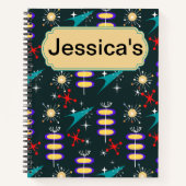 Atomic 50s planner notitieboek (Voorkant)