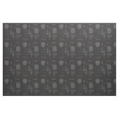 Atomic Abstract Barkcloth Black Stof (Yard (91,4 cm))