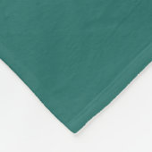 Atomic Abstract Barkcloth Blauwgroen Fleece Deken (Hoek)