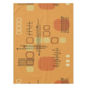 Atomic Abstract Barkcloth Ochre Tafelkleed (Voorkant)