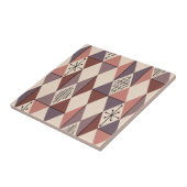 Atomic Age Art Diamonds Mauve Salmon Pink Tegeltje (Zijkant)