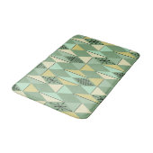 Atomic Age Art Diamonds Mint Green Yellow Badmat (Gekanteld)