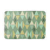 Atomic Age Art Diamonds Mint Green Yellow Badmat (Voorkant)