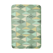 Atomic Age Art Diamonds Mint Green Yellow Badmat (Voorkant Verticaal)