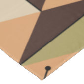 Atomic Age Art Diamonds Oranje Brown Green Tafelkleed (Gekanteld)
