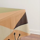 Atomic Age Art Diamonds Oranje Brown Green Tafelkleed (Voorbeeld)