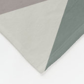 Atomic Age Art Diamonds Sage Grey Fleece Deken (Hoek)