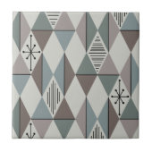 Atomic Age Art Diamonds Sage Grey Tegeltje (Voorkant)