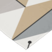 Atomic Age Art Diamonds Silver Gold Tafelkleed (Gekanteld)