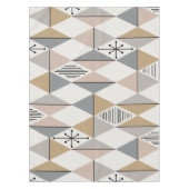 Atomic Age Art Diamonds Silver Gold Tafelkleed (Voorkant)