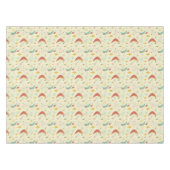 Atomic Age Boomerang Starburst Mid Century Patroon Tafelkleed (Voorkant (Horizontaal))