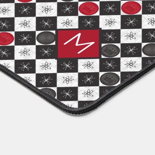 Atomic Age Checkers Bureaumat (Hoek)