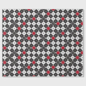 Atomic Age Checkers Cadeaupapier (Vlak)
