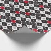 Atomic Age Checkers Cadeaupapier (Hoek)