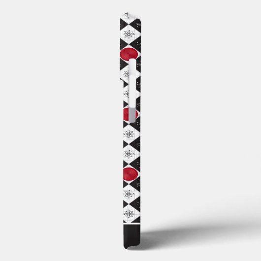 Atomic Age Checkers Case-Mate iPhone Case (Achterkant / Links)